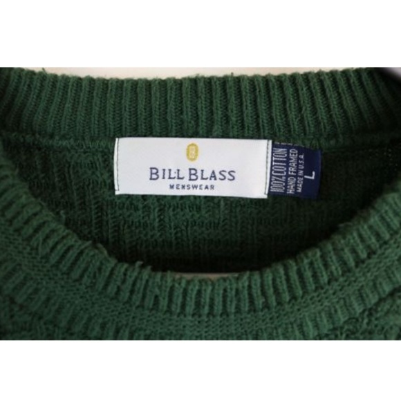 Bill Blass Menswear Chunky Cable Knit Sweater - Picture 6 of 6